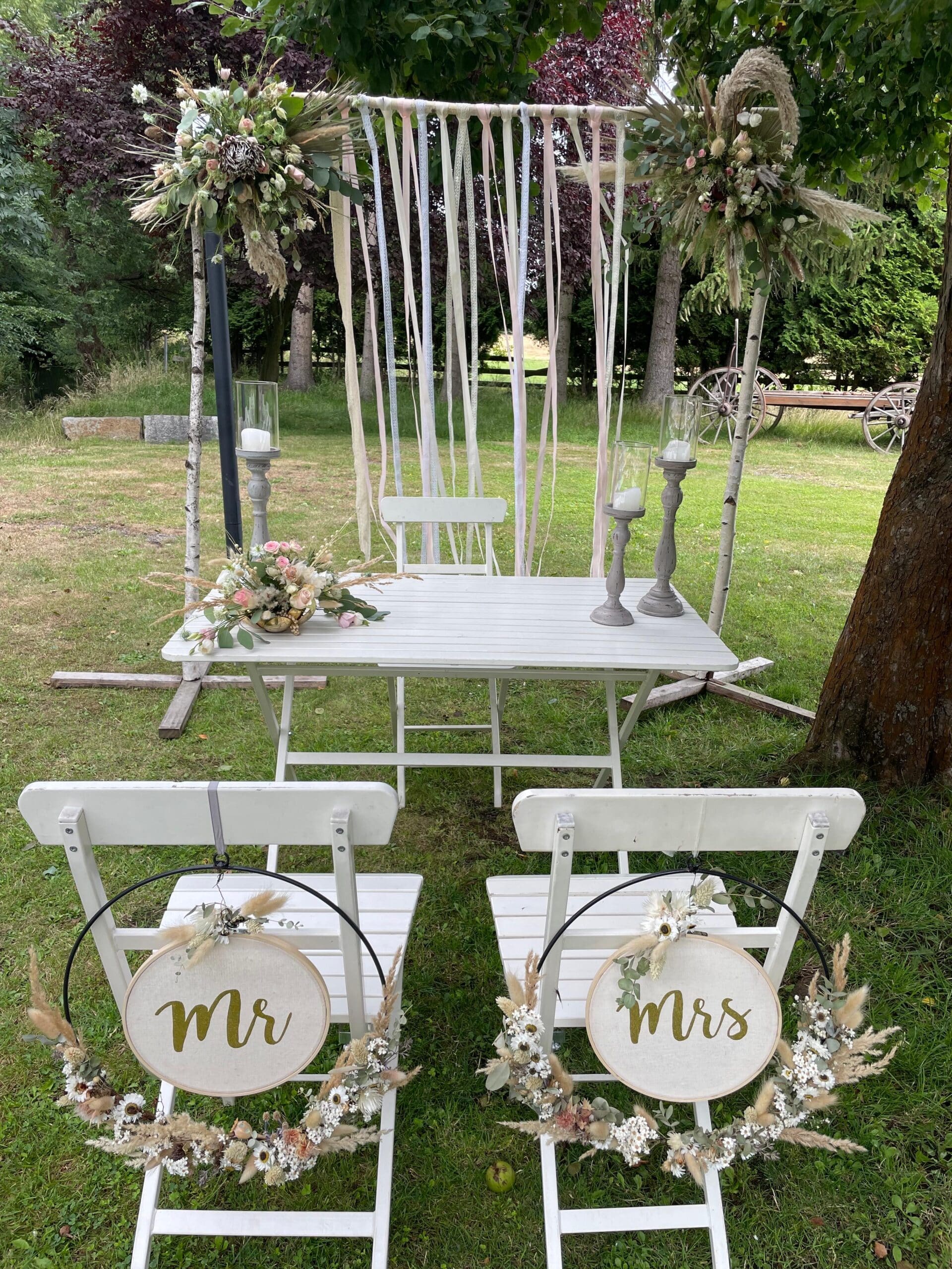 Stuhlschilder Mr&Mrs (Verschiedene Varianten) โ Bild 2