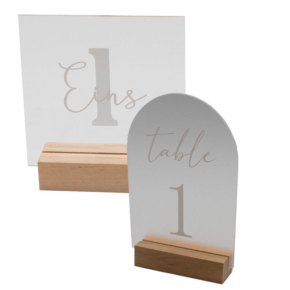 Tischnummer Acryl